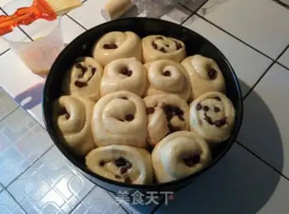 Make Sweet red bean rolls step 16