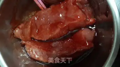 Make Honey sauce and roast meat step 1