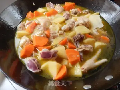 Make Curry potato chicken step 8