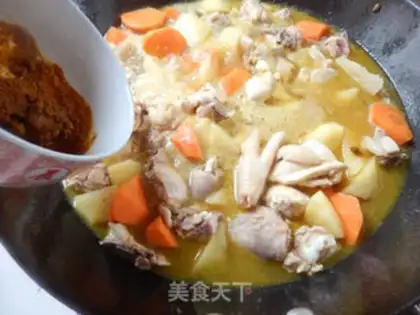 Make Curry potato chicken step 9