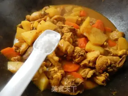 Make Curry potato chicken step 10