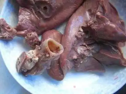 Make Spicy sheep lungs step 3