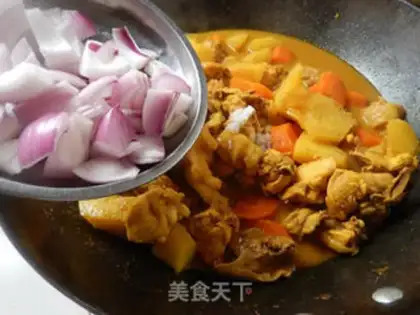 Make Curry potato chicken step 11
