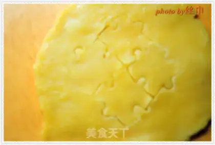 Make A puzzle cookie step 7