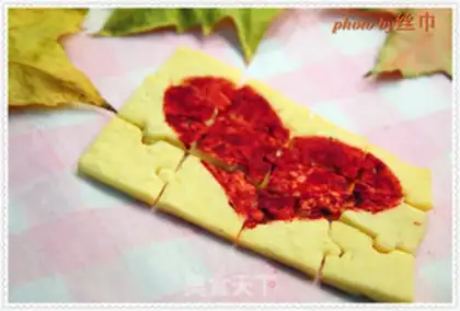 Make A puzzle cookie step 15