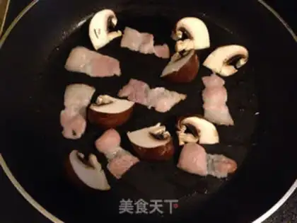 Make Bacon mushrooms and corset step 11