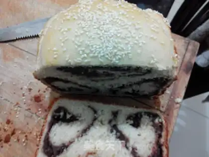 Make Red bean toast step 3