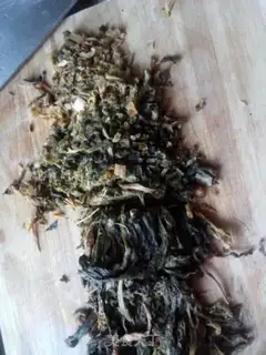 Make Steam meat in dried vegetables step 4