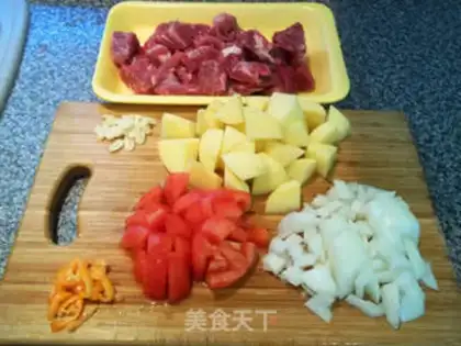 Make Potato beef step 1