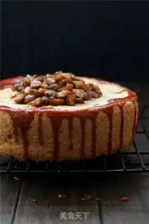 Make Caramel chestnut cake step 12