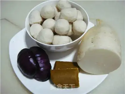 Make Curry radish fishballs step 0