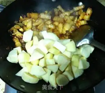 Make Potatoes burn flowers step 4