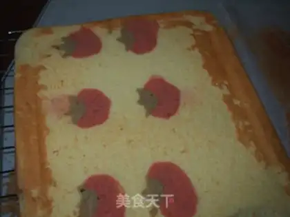 Make Tomatocake roll step 16