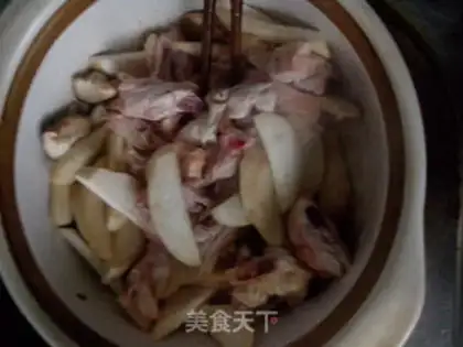 Make Piggy belly chicken step 1