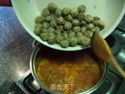 Make A boiled beefball step 11