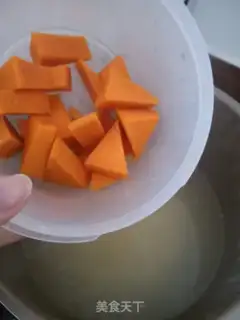 Make Pumpkin porridge step 2