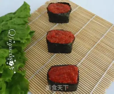 Make Caviar sushi step 8