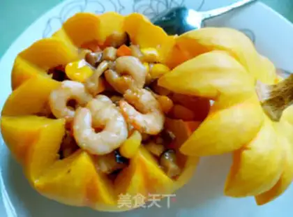 Make Pumpkin shrimp step 12