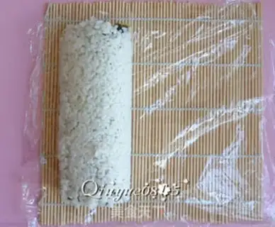 Make Flipping cherry sushi step 11