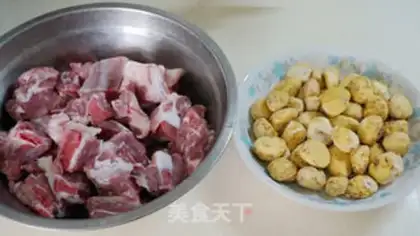 Make The cavity ribs burn chestnuts step 0