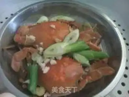Make Crab porridge step 1