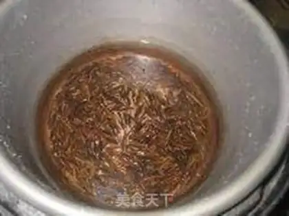 Make Wild rice corn and vegetable congee step 1