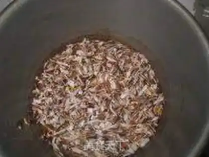 Make Wild rice corn and vegetable congee step 3