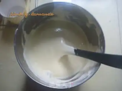 Make Cake with cream cream step 10