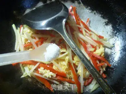 Make Paprika egg fried blue step 8