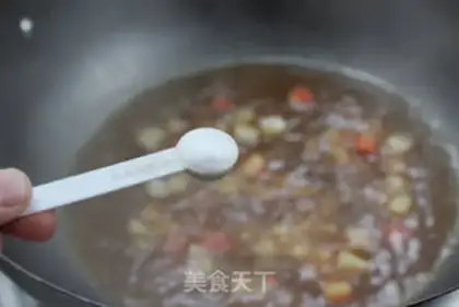 Make Red beef noodles step 8