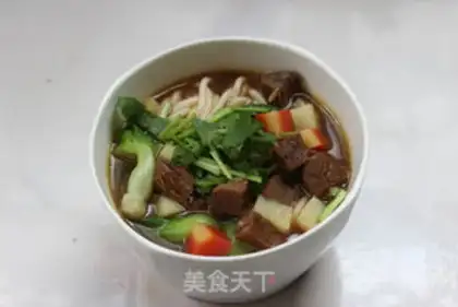 Make Red beef noodles step 11