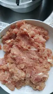 Make Meat and eggplant step 1