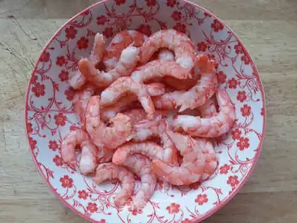 Make Shrimp corn fried rice step 0