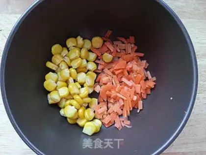 Make Shrimp corn fried rice step 1