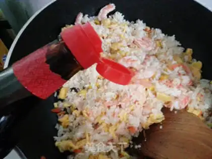 Make Shrimp corn fried rice step 12