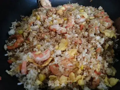 Make Shrimp corn fried rice step 13