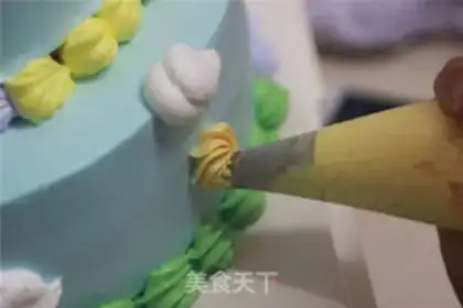 Make Double birthday cake step 24