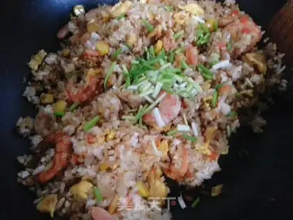 Make Shrimp corn fried rice step 14