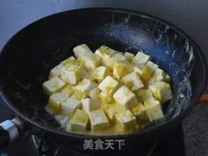 Make Gold and silver tofu step 4