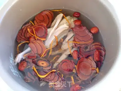 Make Chicken blood vines, weed pigeon soup step 2