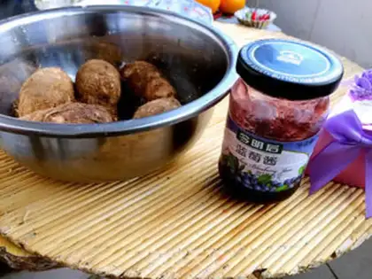 Make Blueberry tartare step 0