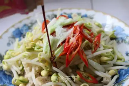 Make Roasted bean sprouts step 7