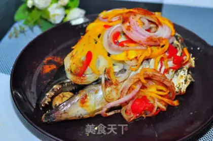 Make Fried salmon head step 3
