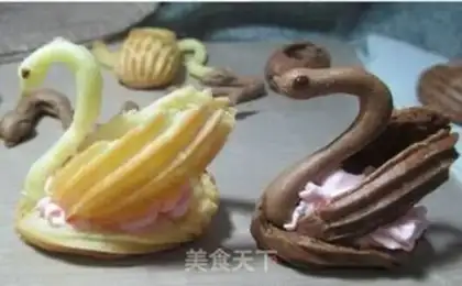 Make Swan puff step 22