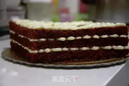 Make Red pomegranate velvet cake step 15