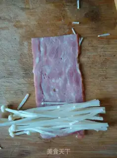 Make Bacon pins and mushrooms step 2