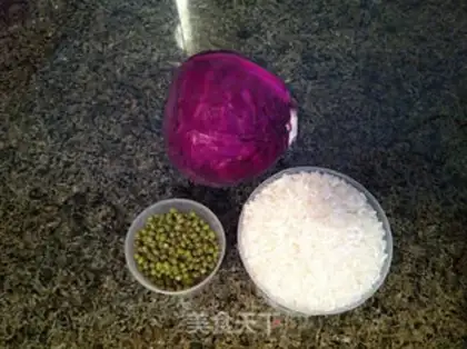 Make Green bean purple rice step 0