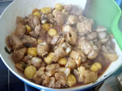 Make Red-tree chestnut chicken step 8