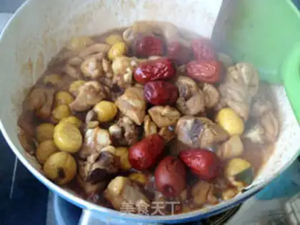Make Red-tree chestnut chicken step 9