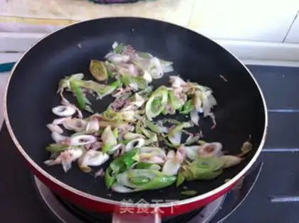 Make Shrimp onions fried tofu step 3